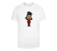 Mister Tee T-Shirt 'Toronto' noisette / rouge feu / noir / blanc, Taille XXL