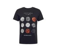 Mister Tee T-Shirt 'Twenty One Pilots' orange clair / noir / blanc, Taille XL