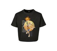 Mister Tee Kids Space Jam Lola Playing Cropped Tee T-Shirt, Noir, 110 cm-116 cm Mixte Enfant