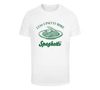 Mister Tee T-Shirt 'Upsetti Spaghetti' vert / blanc, Taille M