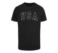 Mister Tee T-Shirt 'USA' noir / blanc, Taille S