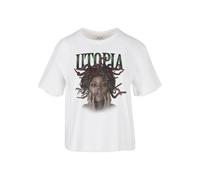 Mister Tee T-shirt 'Utopia' gris / noir / blanc, Taille XL