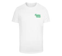 Mister Tee T-Shirt vert / blanc, Taille L