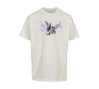 Mister Tee T-Shirt violet / blanc, Taille XS