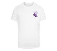 Mister Tee T-Shirt violet / lilas / blanc, Taille L