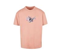 Mister Tee T-Shirt 'Vive La Liberte' gris / lilas / saumon, Taille M