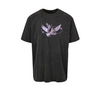 Mister Tee T-Shirt 'Vive la Liberte' lilas / violet clair / noir, Taille XL