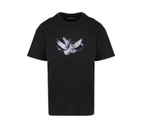 Mister Tee T-Shirt 'Vive la Liberte' violet / lilas / noir, Taille XS