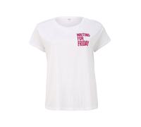 Mister Tee T-shirt 'Waiting For' rose / blanc, Taille XS