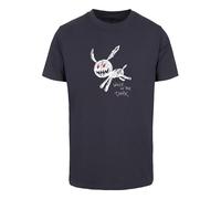 Mister Tee T-Shirt 'Walk In The Dark' marine / rouge / blanc, Taille L