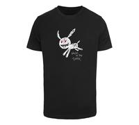 Mister Tee T-Shirt 'Walk In The Dark' rouge / noir / blanc, Taille M