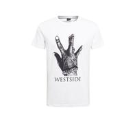 Mister Tee T-Shirt 'Westside Connection' noir / blanc, Taille XS