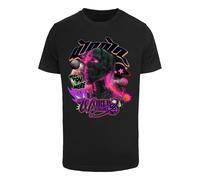 Mister Tee T-Shirt 'Wish You Were Here' menthe / violet / rose / noir, Taille M