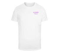 Mister Tee T-Shirt 'Yokohama Race' violet néon / blanc, Taille L
