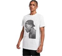 Mister Tee Tupac Thé craquelé T-Shirt, Blanc, M Homme