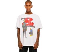 Mister Tee Upscale Eric B & Rakim Sweat The Technique T-Shirt surdimensionné en Coton pour Homme, Blanc., XXL
