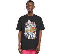 Mister Tee Upscale Space Jam Teamwork T-Shirt surdimensionné pour Homme, 100% Coton, Noir, Taille, Grande Tall