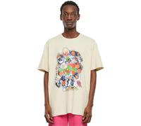 Mister Tee Upscale Space Jam Teamwork T-Shirt surdimensionné pour Homme, 100% Coton, Sable, Taille