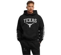 Mister Tee Upscale Texas Longhorns 25 Sweat à Capuche surdimensionné pour Homme avec Capuche et imprimé Tailles XS à 5XL, Noir, L