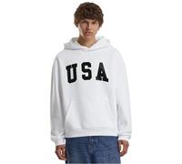 Mister Tee Sweat à capuche USA Fluffy Blanc M