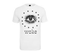 Mister Tee Woke Tee T-Shirt Pour Hommes En Coton Jersey Motif Œil Col Rond