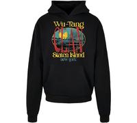 Mister Tee WU Tang Staten Island Heavy Oversize Sweat à Capuche Shirt, Noir, L Homme