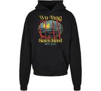 Mister Tee WU Tang Staten Island Sweat à Capuche surdimensionné pour Homme, Noir, M