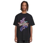 Mister Tee YU-Ghi-Oh Dark Magician Heavy Oversize Tee T-Shirt, Black, XXXL Homme