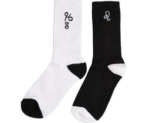 Mister Tee Zodiac Socks 2-Pack Black/White Leo EUR 36