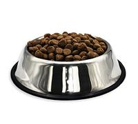 MISTER ZOO - Mangeoire en Acier Inoxydable pour Chien, Abreuvoir Portable antidérapant, Plateau pour Animaux de Compagnie en Acier Inoxydable (22 centimètres)