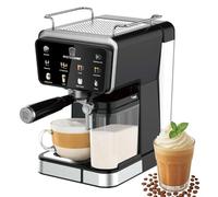 MisterChef Café Luxe Machine à expresso et à café à capsules multiples - Pompe à 20 bars | Fonctionne avec les dosettes Nespresso et ESE | Mousseur à lait intégré pour cappuccino et latte | Finition