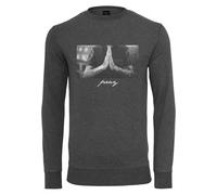 Mistertee Col Pull à Manches Longues Pray T Shirt Homme Coton Prier