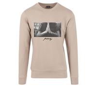 Mistertee Col Pull à Manches Longues Pray T Shirt Homme Coton Prier