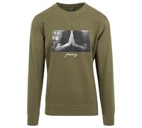 Mistertee Col Pull à Manches Longues Pray T Shirt Homme Coton Prier