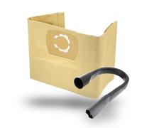 MisterVac | compatible avec les sacs d'aspirateur sacs de rechange 10 pièces + embout flexible de remplacement Thomas INOX 1516