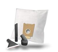 MisterVac | compatible avec les sacs de rechange pour sac d'aspirateur 10 pièces + jeu de buses Bosch activa magic BBS6209