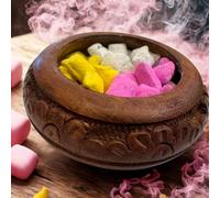 misticSparks Encens du monastère d'Athos, fait à la main, 3 variantes de parfums, dans une boîte en bois élégante, encens naturel pour rituels, méditation et pleine conscience (floral et exotique)