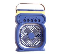Misting Fan - 9.45 Inches Portable Desk Cooler, 450 ml Water Spray Fan, Personal Humidifier With 7 Colors Night Light 3 Wind Speeds For Home Dorm Office Travel Camping Outdoor