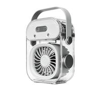 Misting Fan - Indoor Air Blow Device with Water Tank and Light, Desktop Coo