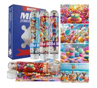 Mistiu 150 pièces Mini Pack de Puzzles de 4 - Chiot, Anniversaire payé - Puzzle Portable pour Le Voyage