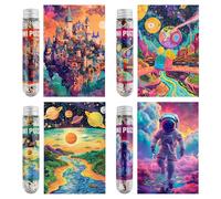 Mistiu 150 pièces Mini Pack de Puzzles de 4 - Univers Fantastique - Puzzle Portable pour Le Voyage