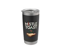 Mistle Toast - Gui de Noël amusant Gobelet isotherme en acier inoxydable double paroi