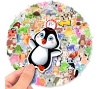 Mistree 100 Autocollant Animaux De La Foret, Autocollants Animaux Pour Enfants avec Open, 5-7 CM, Les Enfants Peuvent Utiliser Eux-Mêmes