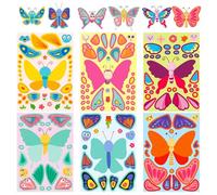 Mistree 24 Stickers Papillons pour Guitare, PC Portable, Sticker Insecte Skateboard, Grand Autocollants Enfants, 21 * 15 CM