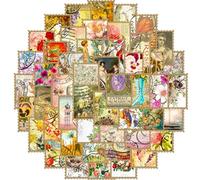Mistree 50 Autocollant Papillons Mignon, Stickers Timbres pour Boite, 5 CM