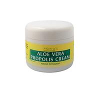 Mistry's Crème à l'aloe vera à la propolis 50 g - Guérison et hydratante, douce pour les peaux sèches, l'eczéma et les irritations de la peau - Sans additif, végétalien