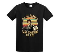 MISTT WOPII All He Wanted Was Something to Eat Funny Vintage Gift T-Shirt Black M