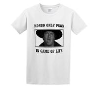 MISTT WOPII Men's 029 Mongo Pawn in Game of Life Blazing 80S Movie Saddles Funny Cool Cotton T Shirt White M