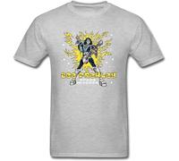 MISTT WOPII Men's Ace Frehley Space Invader T Shirt T-Shirts Grey S