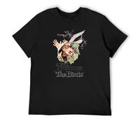 MISTT WOPII Men's Alfred Hitchcock The Birds Poster Retro Vintage Hipster T-Shirts Black XXL